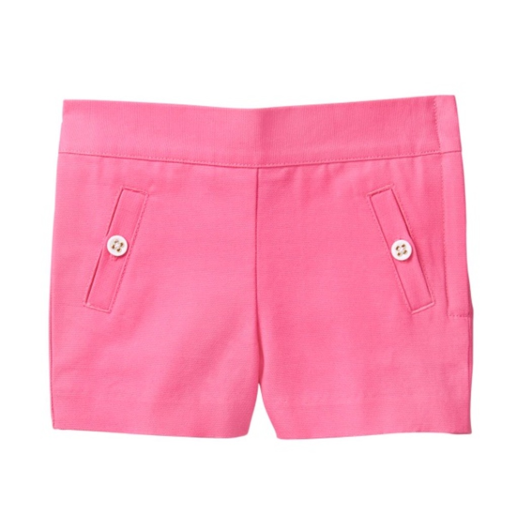 Janie and jack pink canvas shorts